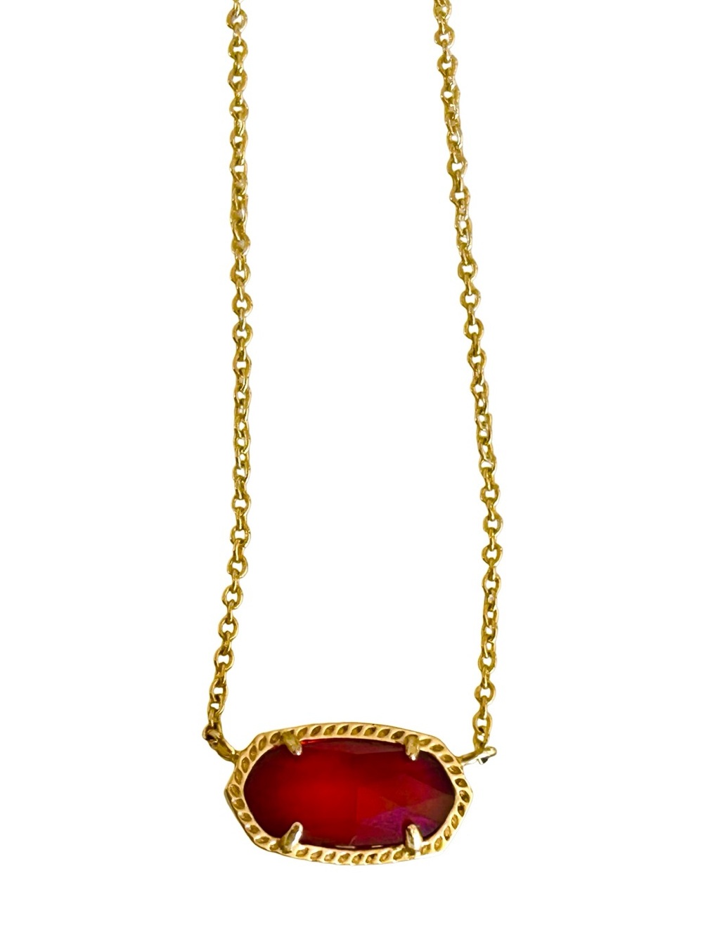 Kendra Scott Red Elisa Necklace